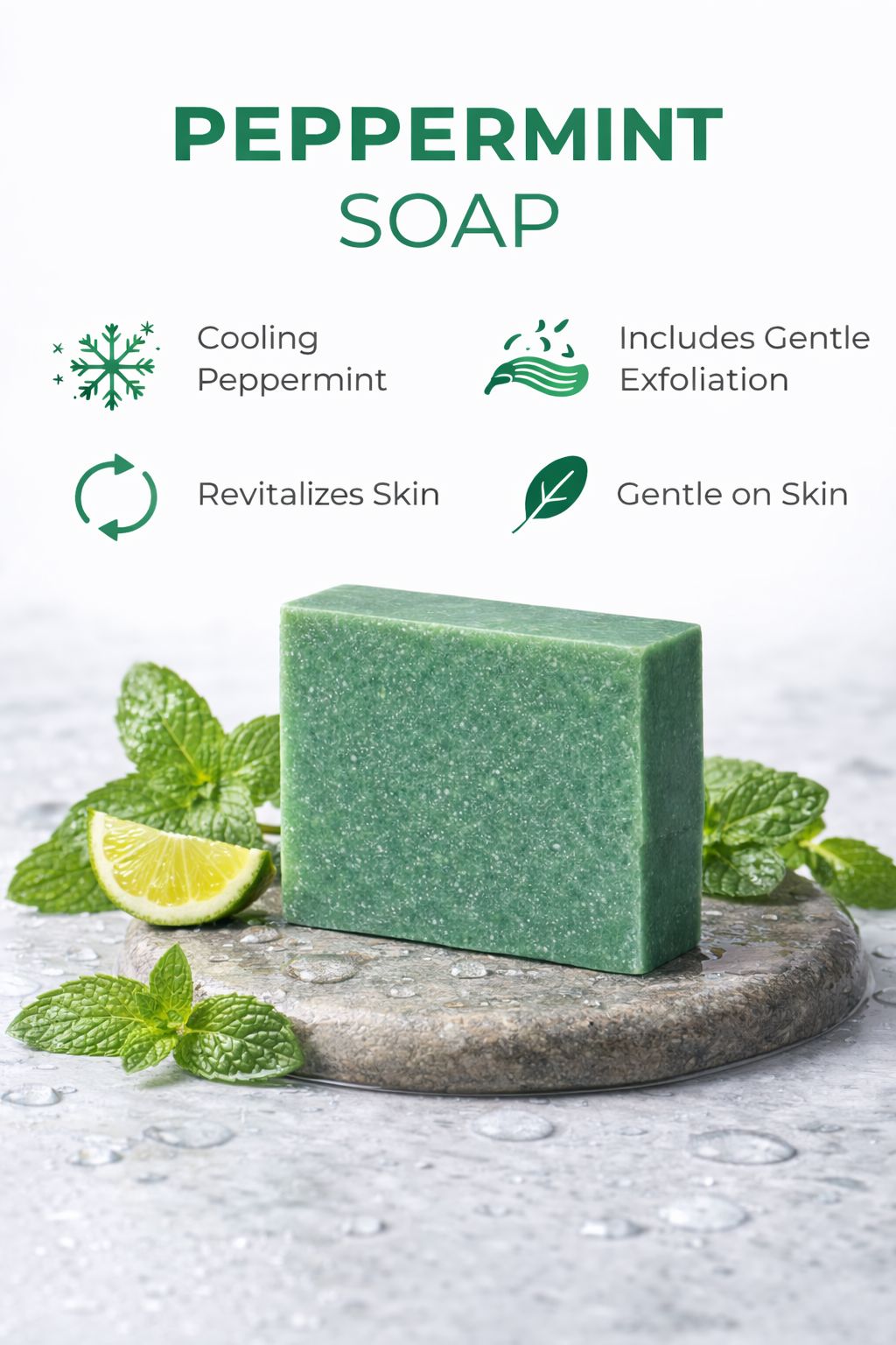 Bar Soaps Whiff Co. Peppermint 